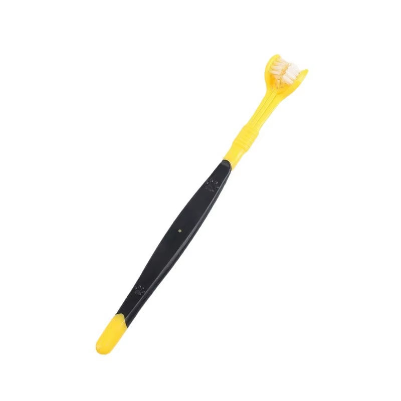 3-Sided Pet Toothbrush Dog Plastic Toothbrush Removing Bad Breath Tartar Cleaning Mouth Pet Dental Care Cat Cleaning Mouth