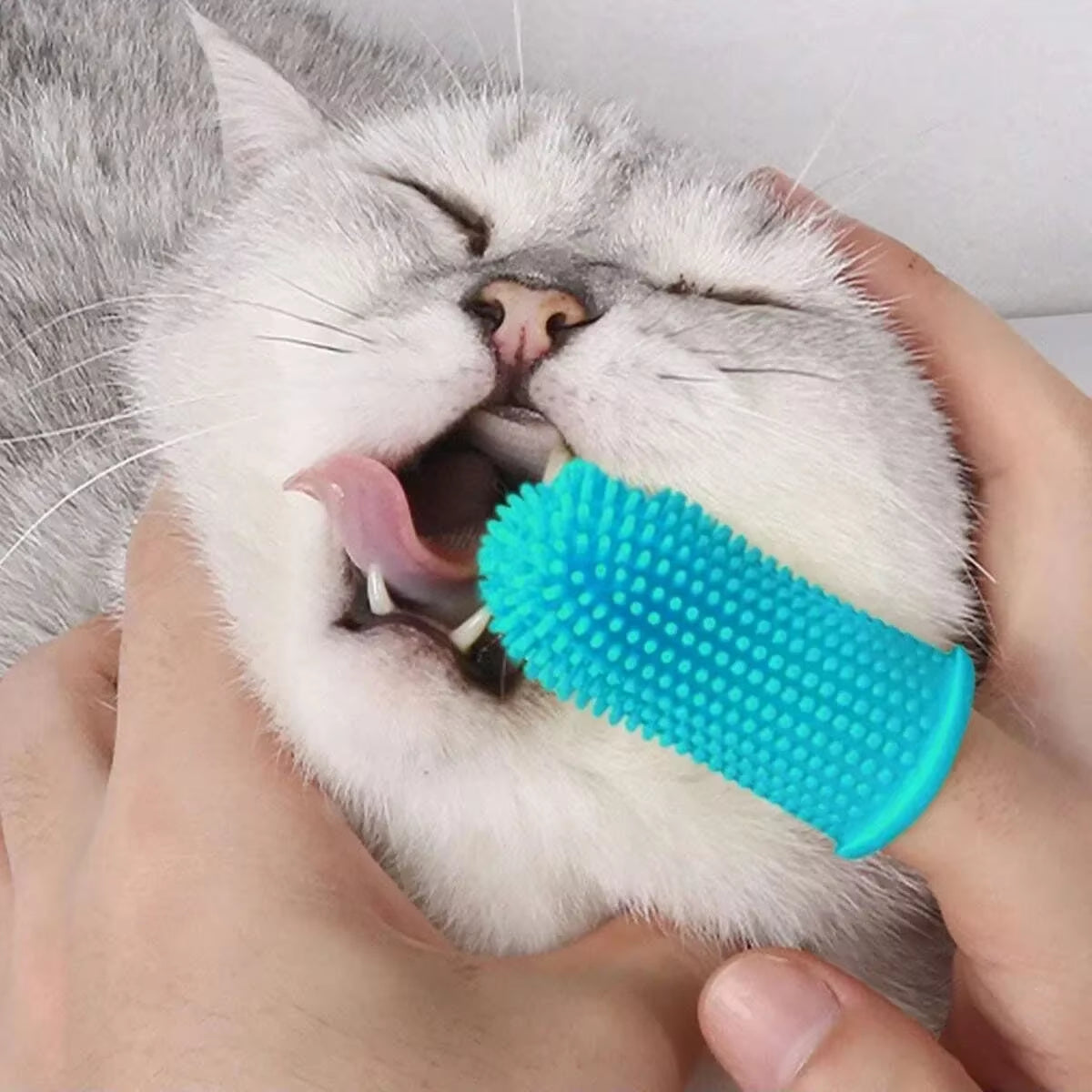 2/5Pcs Dog Toothbrush , Super Soft Nontoxic Silicone Dog Finger Toothbrush, Dog Cat Puppy Toothbrush for Teeth Cleaning