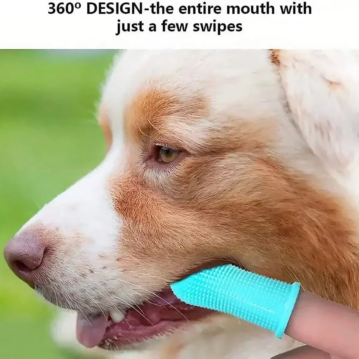 2/5Pcs Dog Toothbrush , Super Soft Nontoxic Silicone Dog Finger Toothbrush, Dog Cat Puppy Toothbrush for Teeth Cleaning