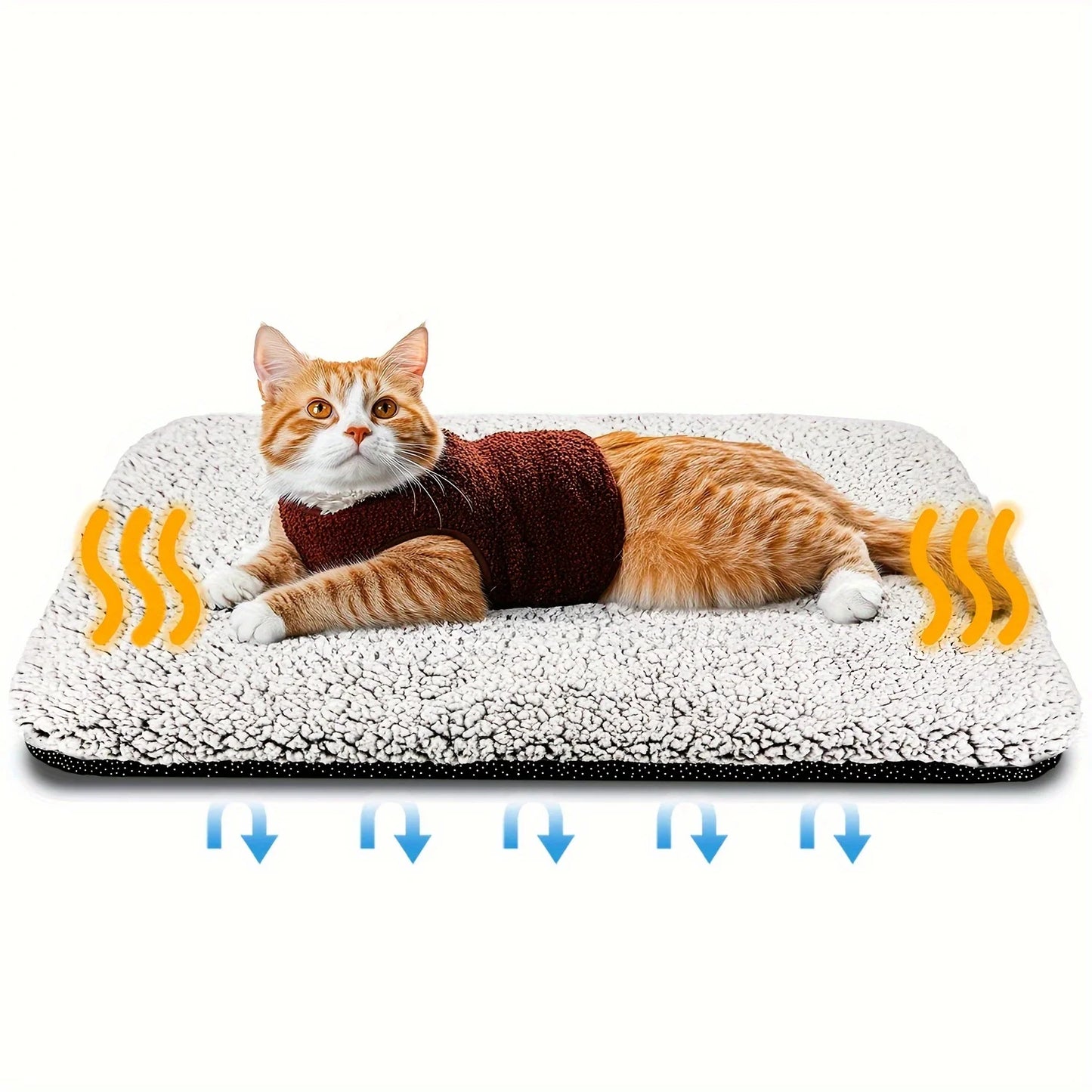 Self-Heating Pet Blanket - Washable Thermal Cushion Mat for Cats and Dogs