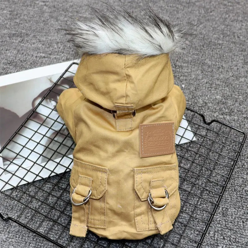 Dog Clothes Winter Puppy Pet Dog Coat Jacket for Small Medium Dogs Thicken Warm Chihuahua Yorkies Hoodie Pets Clothing