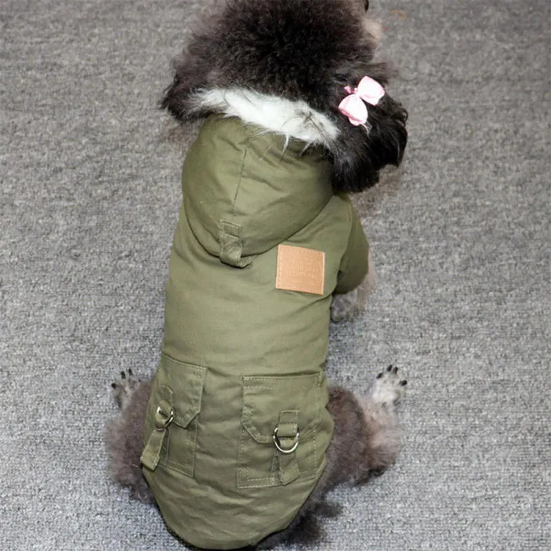 Dog Clothes Winter Puppy Pet Dog Coat Jacket for Small Medium Dogs Thicken Warm Chihuahua Yorkies Hoodie Pets Clothing