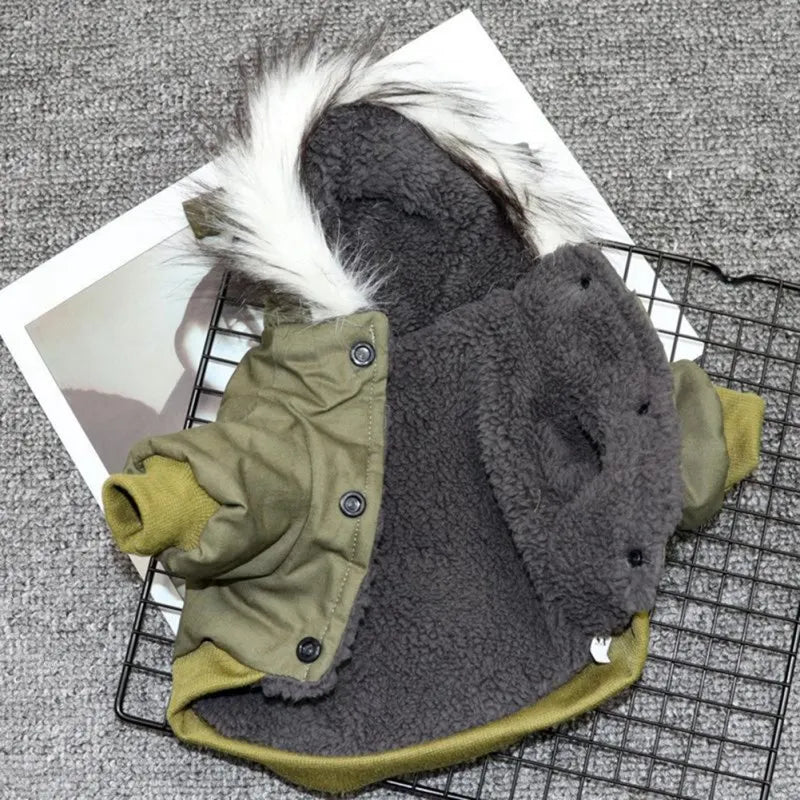 Dog Clothes Winter Puppy Pet Dog Coat Jacket for Small Medium Dogs Thicken Warm Chihuahua Yorkies Hoodie Pets Clothing