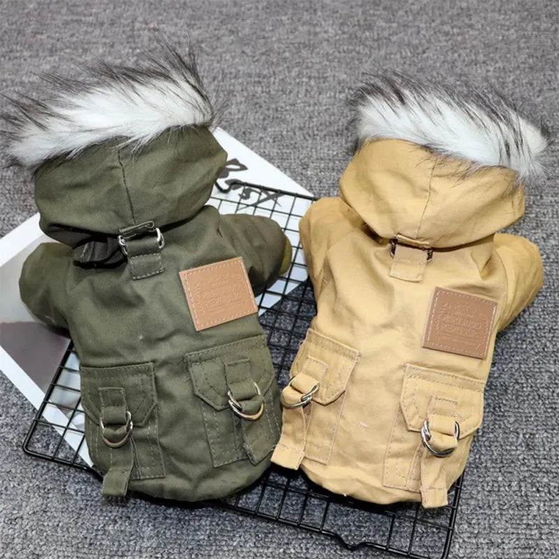 Dog Clothes Winter Puppy Pet Dog Coat Jacket for Small Medium Dogs Thicken Warm Chihuahua Yorkies Hoodie Pets Clothing