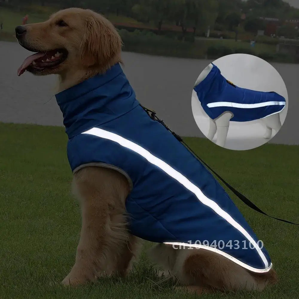 New Waterproof Thermal Vest for Dogs Winter Clothing for Fat Dogs Vest Dog Warm for 6XL Shepherd Puppy Larger Pug Thick Jacket