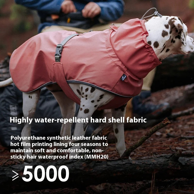 Blackdoggy Pet Series Halloween Outdoor Dog Walking Cloak Raincoat Puffer Jacket for Medium Large Dogs New Year'S Classics For