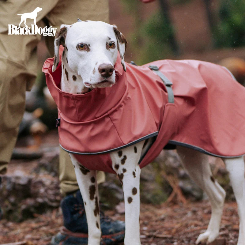 Blackdoggy Pet Series Halloween Outdoor Dog Walking Cloak Raincoat Puffer Jacket for Medium Large Dogs New Year'S Classics For
