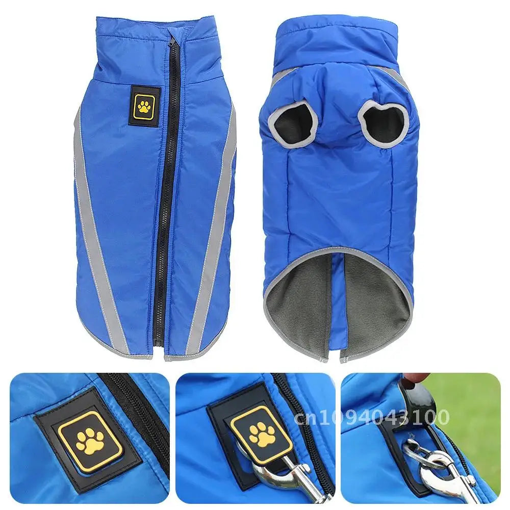 New Waterproof Thermal Vest for Dogs Winter Clothing for Fat Dogs Vest Dog Warm for 6XL Shepherd Puppy Larger Pug Thick Jacket