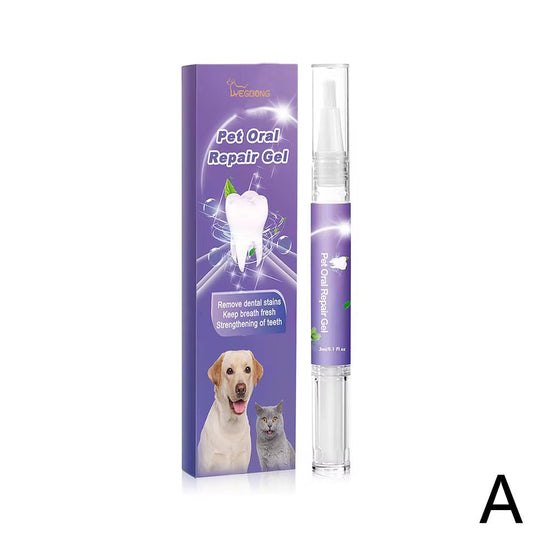 Pet Oral Repair Gel Tooth Repair Teeth Brushing Cleaner Natural Dog Toothpaste Gel for Kitten Dogs Cats Breath Freshener Gel