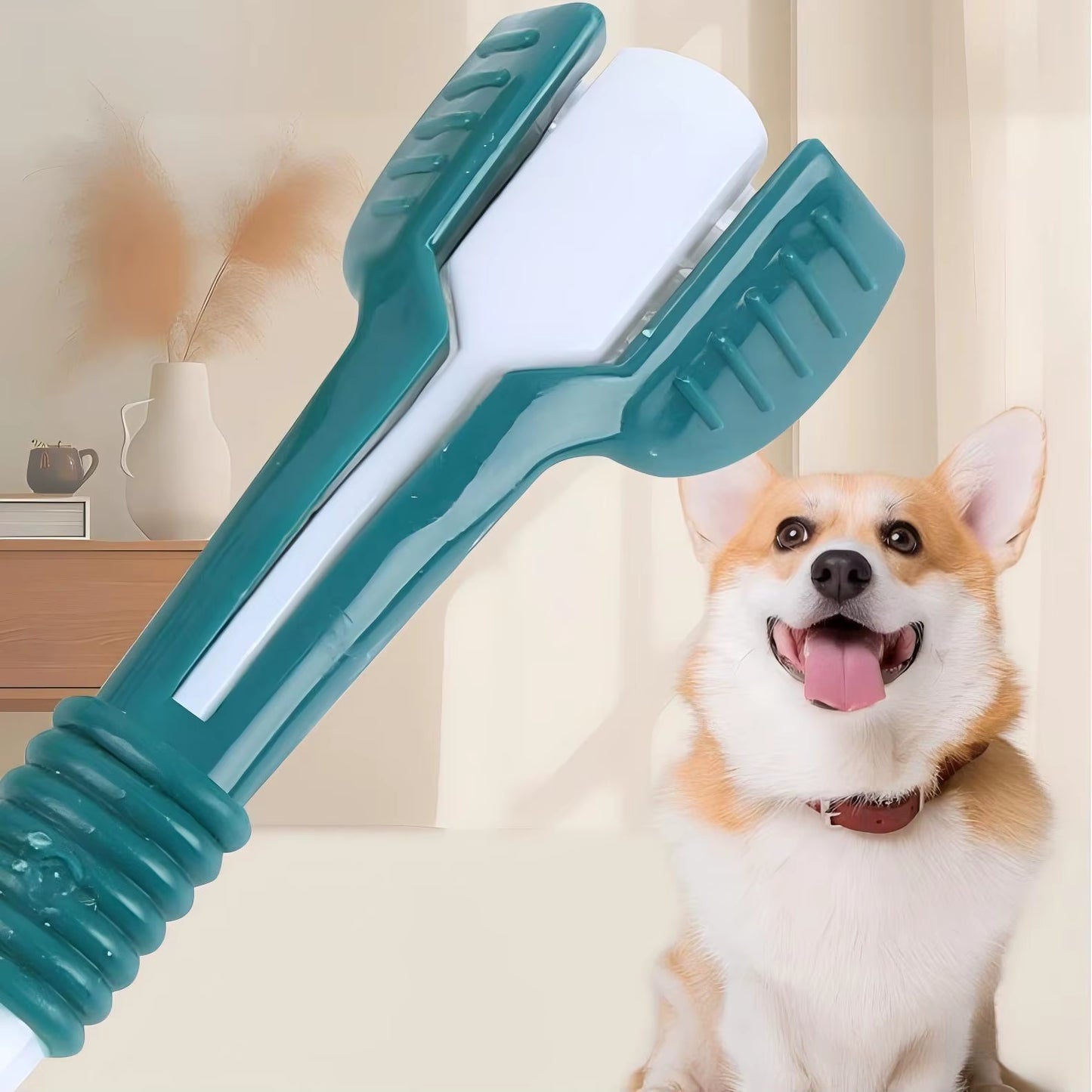 3-Sided Pet Toothbrush Dog Plastic Toothbrush Removing Bad Breath Tartar Cleaning Mouth Pet Dental Care Cat Cleaning Mouth