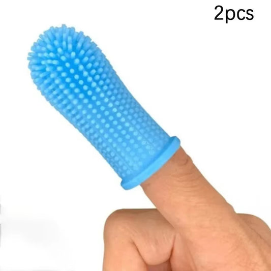 2/5Pcs Dog Toothbrush , Super Soft Nontoxic Silicone Dog Finger Toothbrush, Dog Cat Puppy Toothbrush for Teeth Cleaning