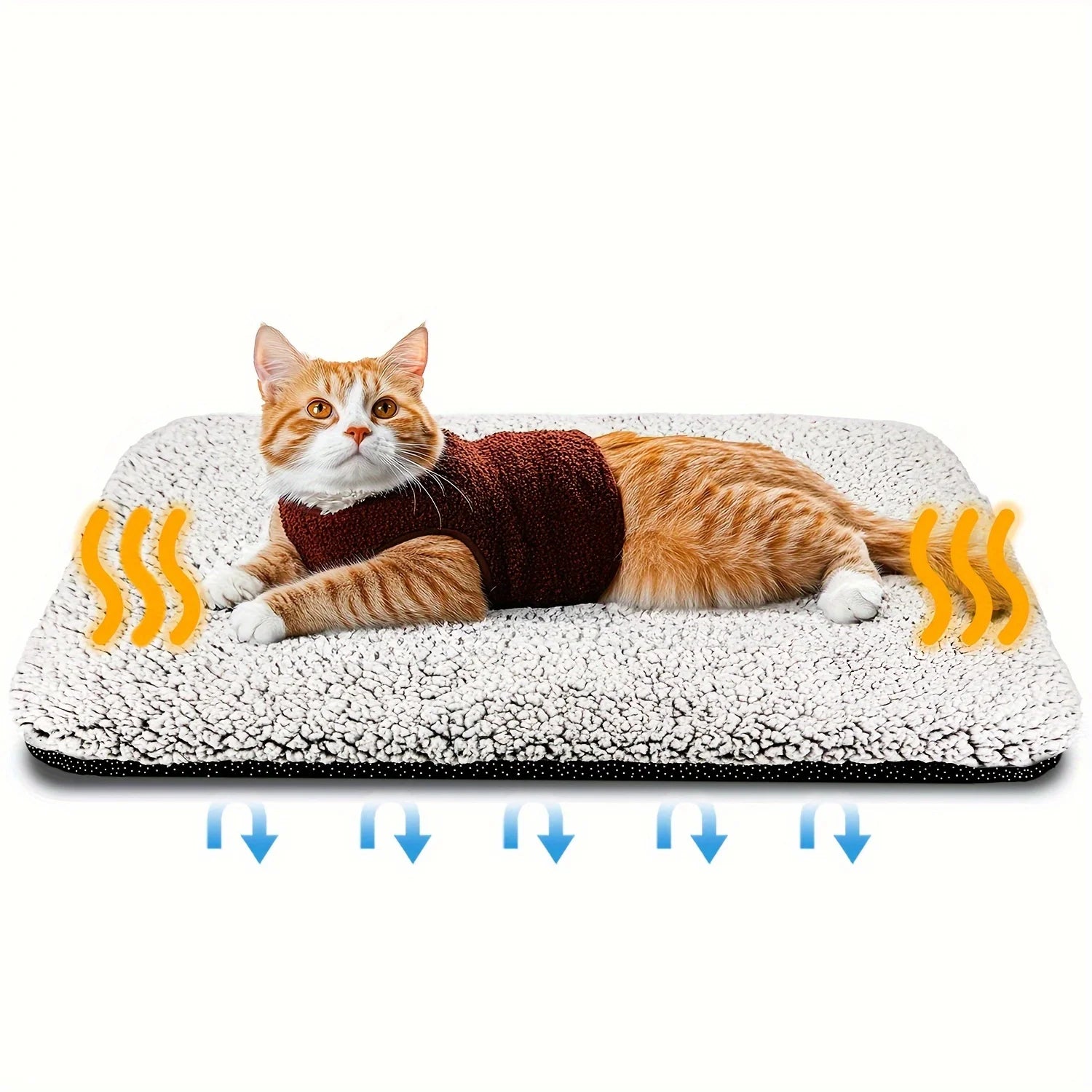 Self-Heating Pet Blanket - Washable Thermal Cushion Mat for Cats and Dogs