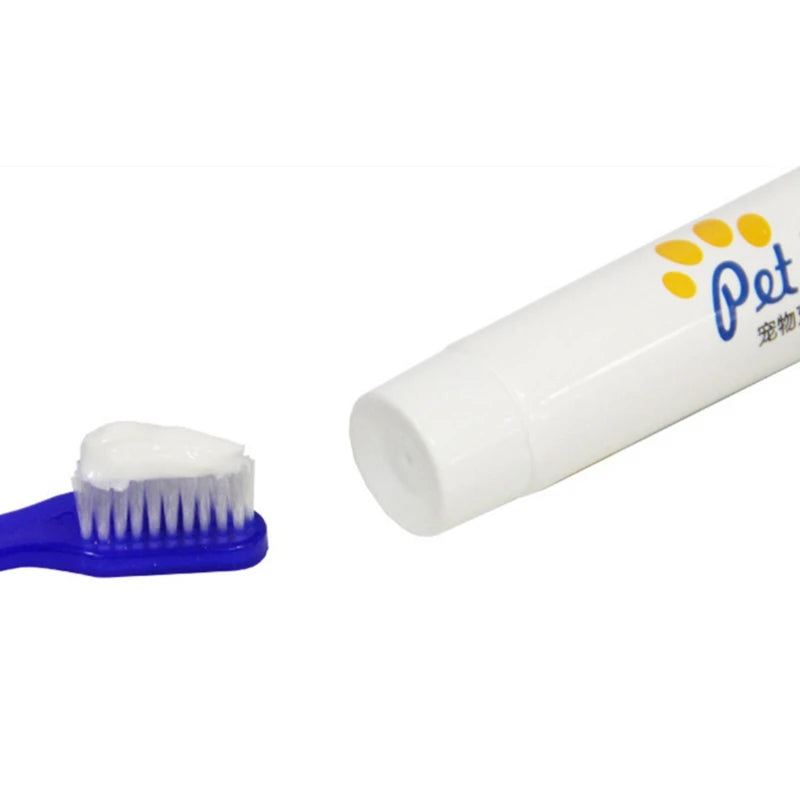 Pet Teeth Cleaning Supplies,Dog Healthy Edible Toothpaste for Oral Cleaning and Care Pets Teeth Brush Toothpaste