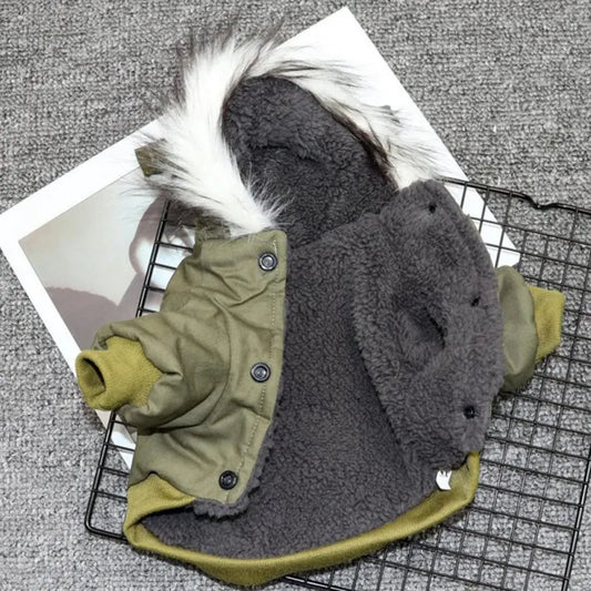 Dog Clothes Winter Puppy Pet Dog Coat Jacket for Small Medium Dogs Thicken Warm Chihuahua Yorkies Hoodie Pets Clothing