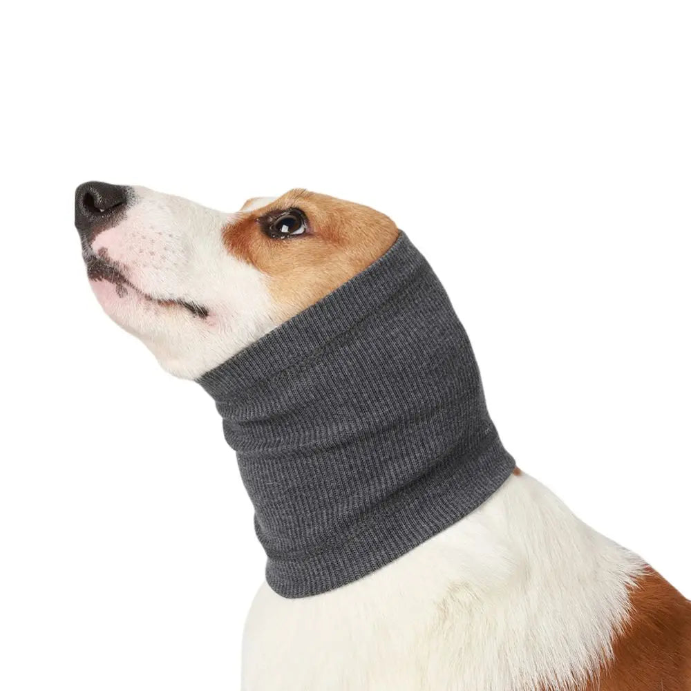 Dog Grooming Earmuff Warm Headband Ear Cover Neck Noise Cancel Soundproof Anxiety Pet Bath Quiet Dry Head Sleeve Pet Accessory
