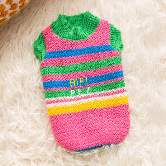 Warm Dog Sweaters for Small Medium Dogs Cats Vest Chihuahua Clothes Pug French Bulldog Costumes Puppy Winter Coat Clothes