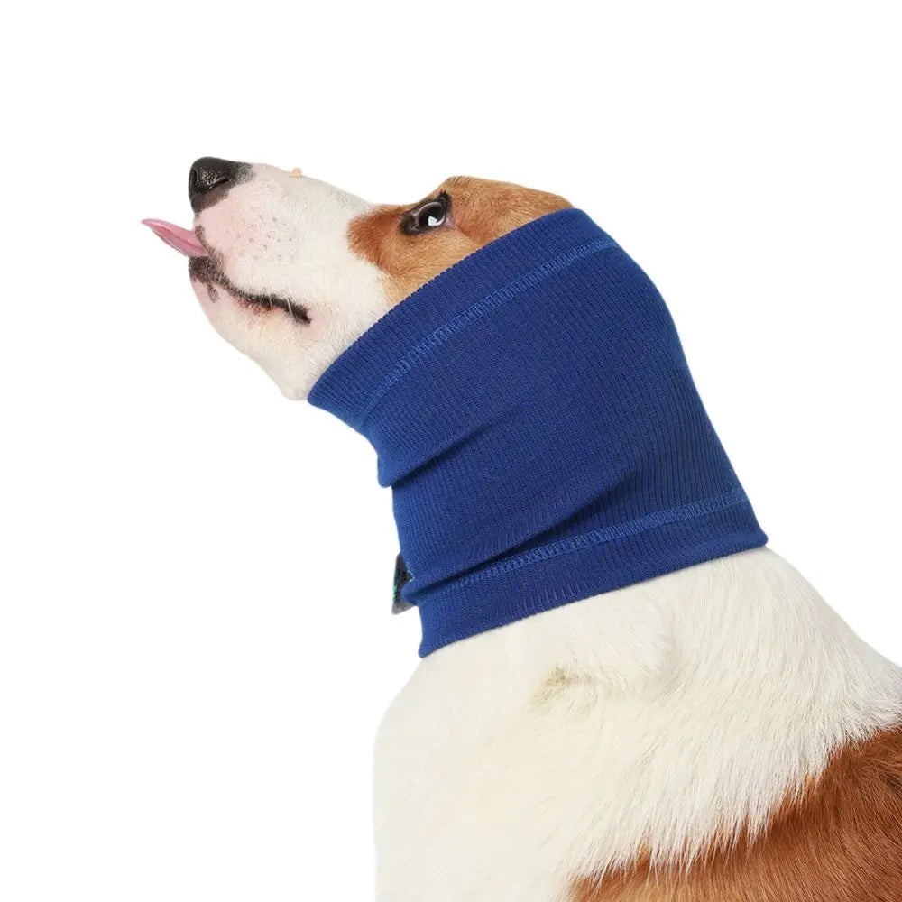 Dog Grooming Earmuff Warm Headband Ear Cover Neck Noise Cancel Soundproof Anxiety Pet Bath Quiet Dry Head Sleeve Pet Accessory
